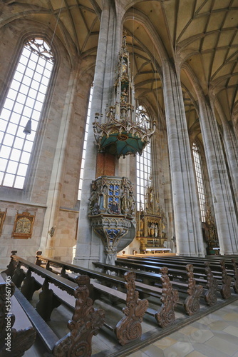 interior of Cathedral of Saint George, wonderful architecture of Europe in detail, Germany, Europe...exclusive - this image sell only on Adobe Stock photo