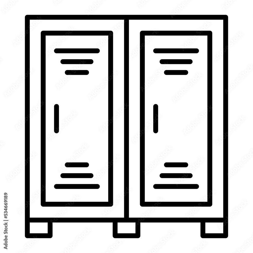 Locker Line Icon