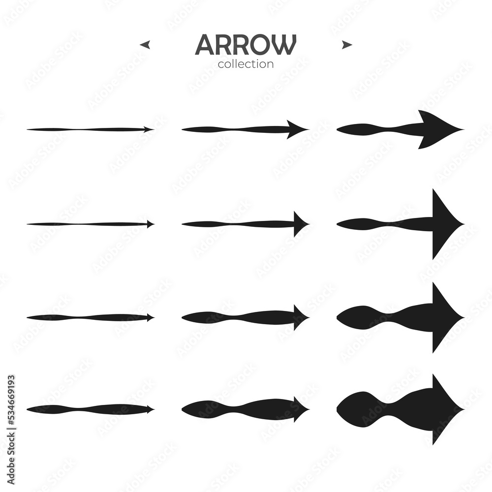 Arow Icons. Arrow vector icon set. Trendy style. For Web Graphics. Vector