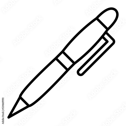 Ballpoint Line Icon