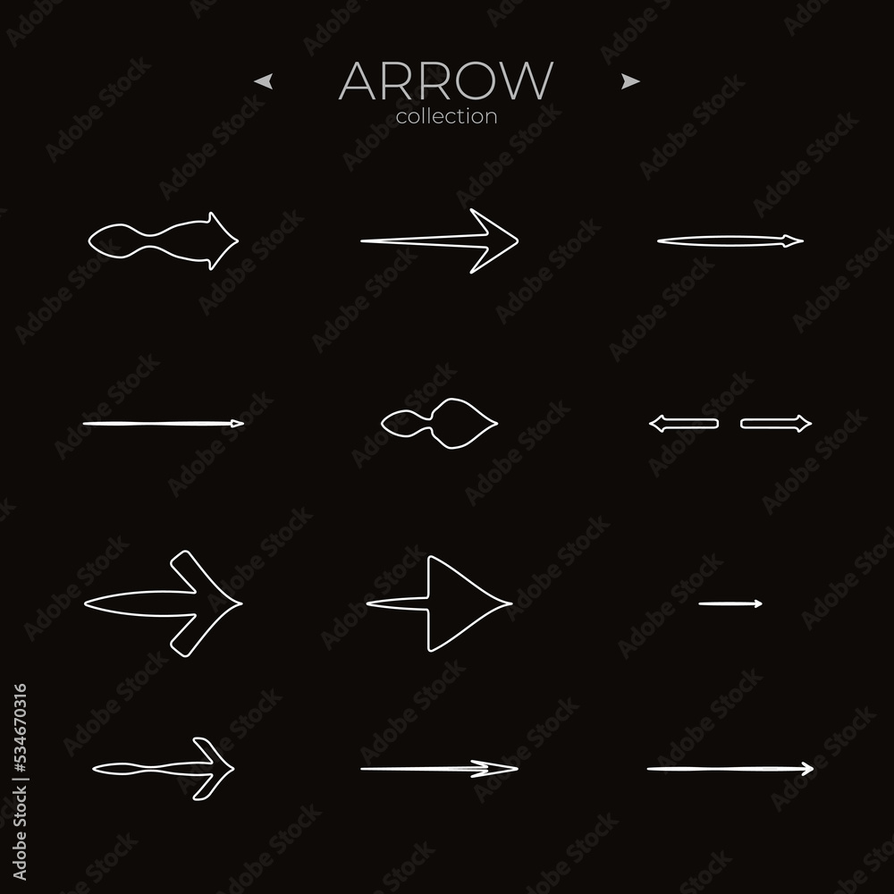 Premium set of arrow line. Linear Arrow icons set. Arrow basic UI elements. For Web Graphics. Vector Premium set of arrow line. Linear Arrow icons set. Arrow basic UI elements. For Web Graphics. Vector
