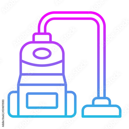 Vacuum Cleaner Line Gradient Icon