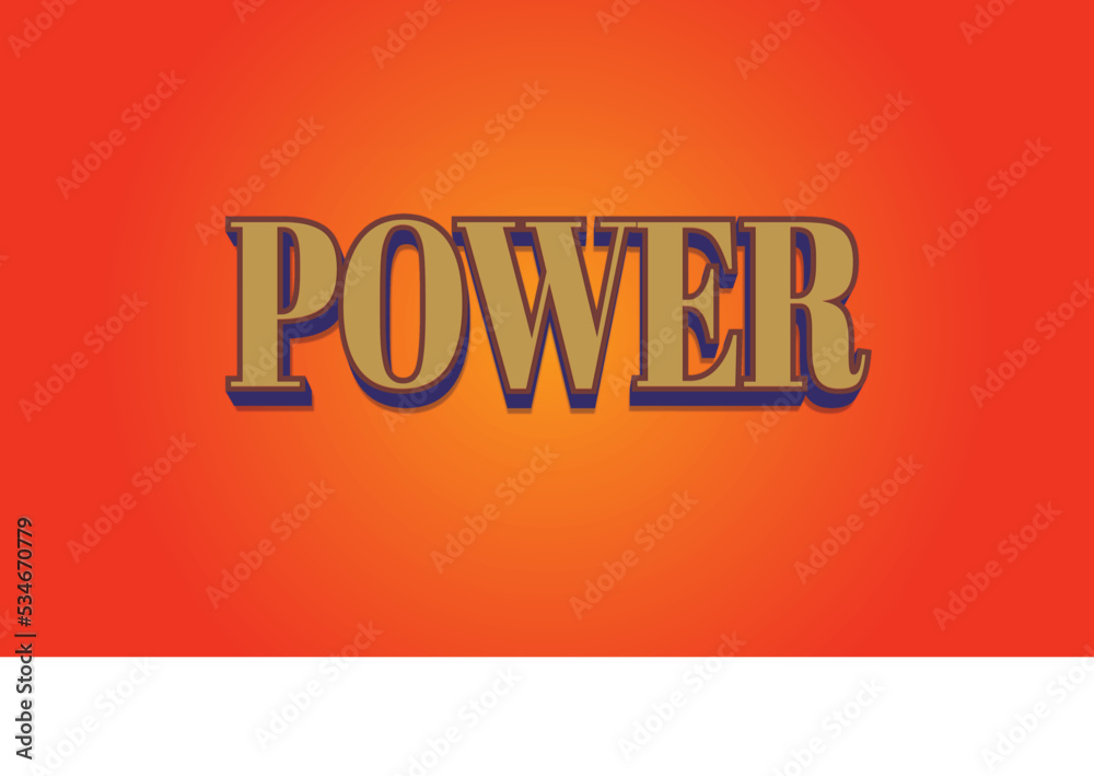 Editable 3D Text Effect Style Vector