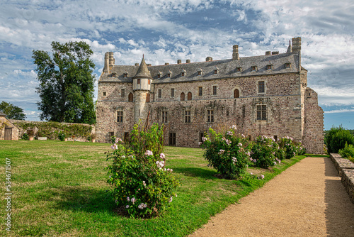 Château de la Roche-Jagu is a 15th century fortified house located l in the Côtes-d'Armor, Brittany, France © Karl Allen Lugmayer