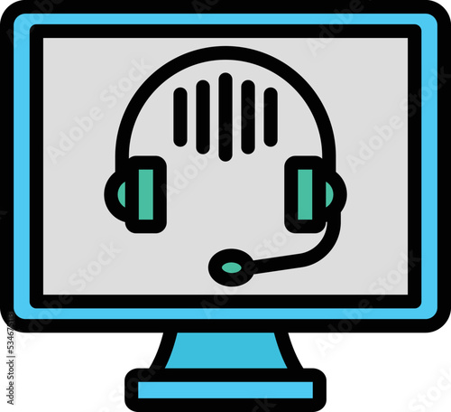 Call centre Vector Icon
