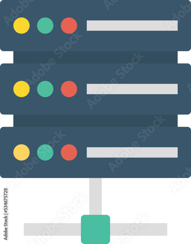 Database server Vector Icon


