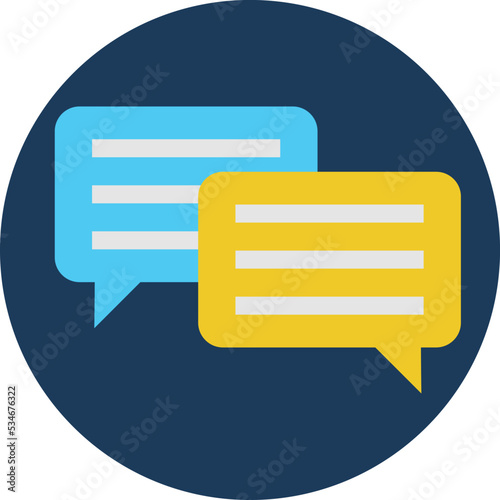 Comments Bubbles Vector Icon


