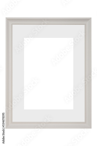 Empty white picture frame mockup template isolated  White blank picture frame  vertical picture frame.