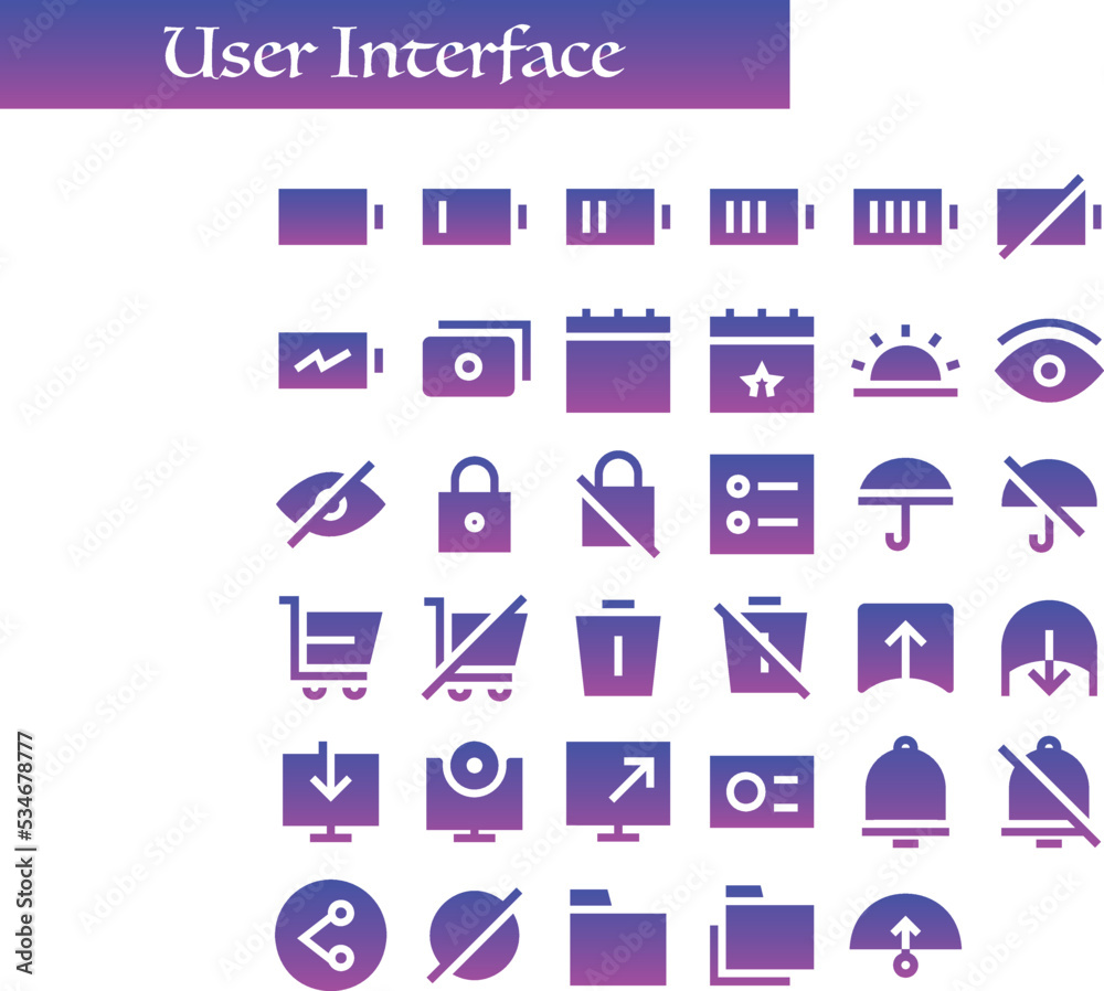 User interface Icons User interface Icons
