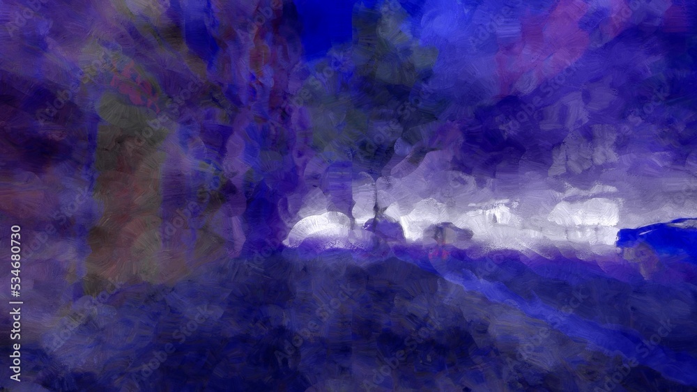 image paint art style landscape 3d render image paint art style landscape 3d render