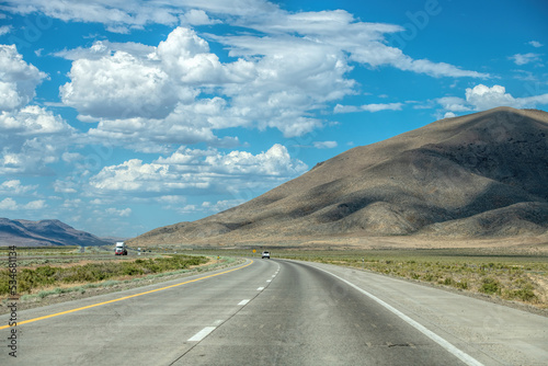 Road in an arid landscape in the USA © NJ