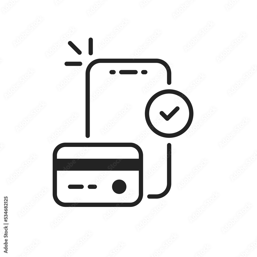 success online payment or valid virtual purchase icon success online payment or valid virtual purchase icon