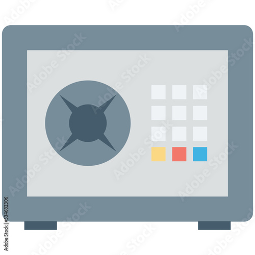 Locker Colored Vector Icon