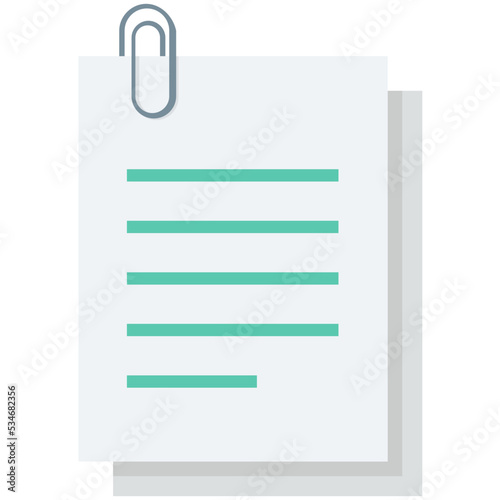 Attachment Colored Vector Icon