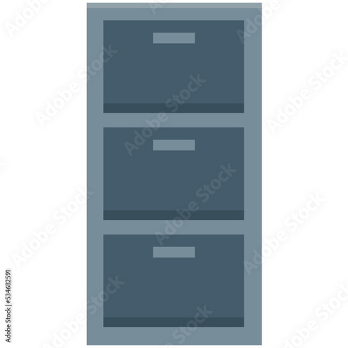 Chest of Drawers Colored Vector Icon