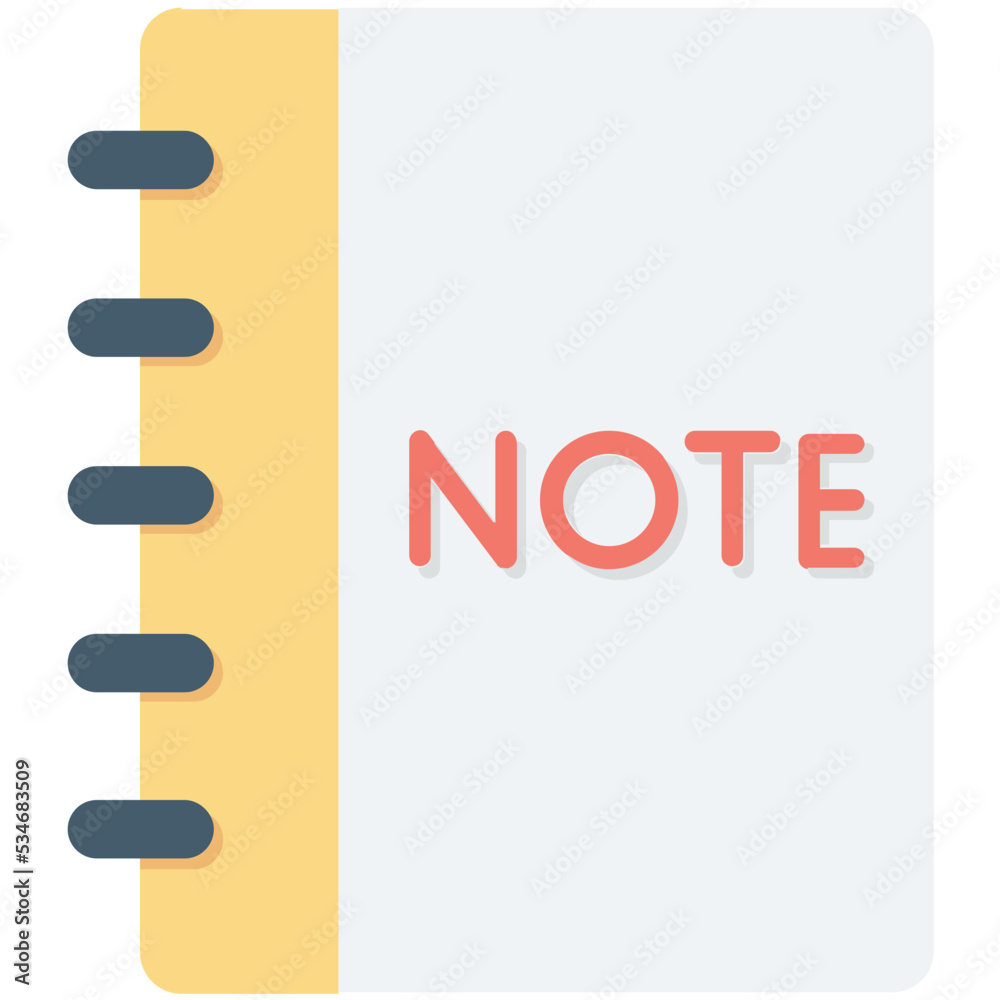 Jotter Colored Vector Icon