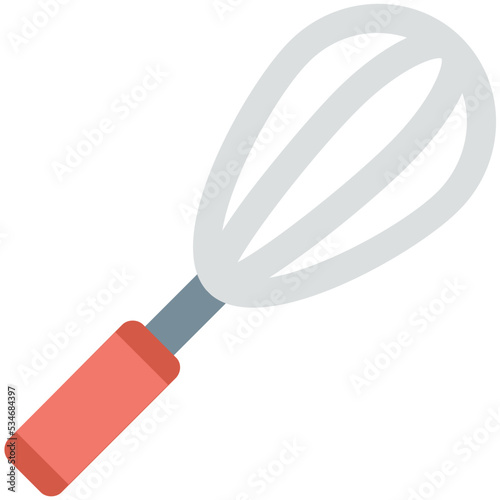 Whisk Colored Vector Icon