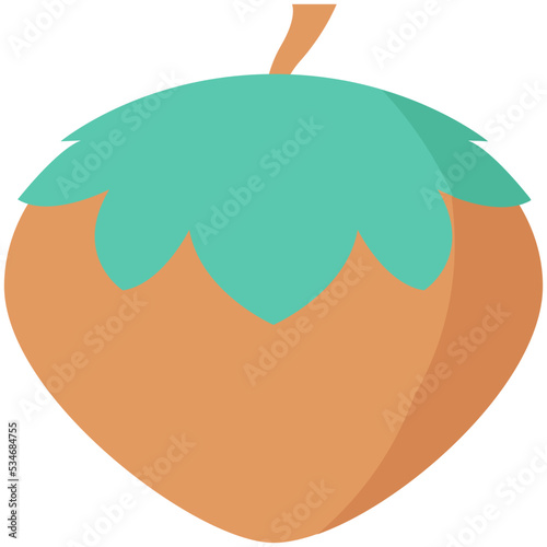 Acorn Colored Vector Icon