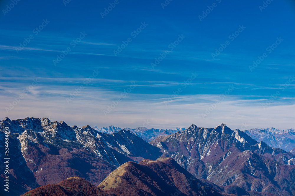 Fototapeta premium Foliage in the woods of Val di Resia, Friuli-Venezia Giulia