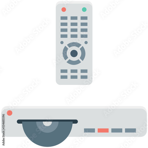 Cd Player Colored Vector Icon