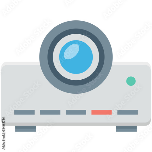 Projector Colored Vector Icon