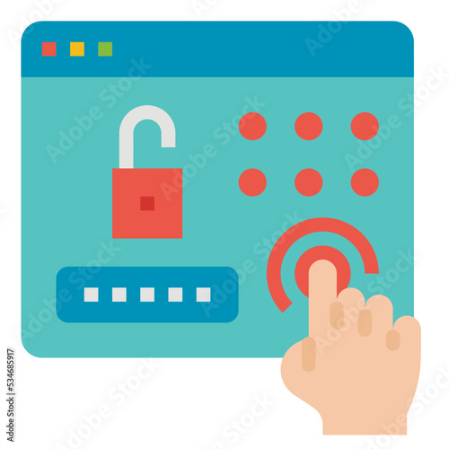 Pin flat icon