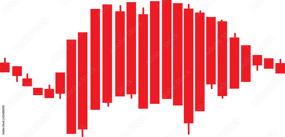 Isolated bullish candlestick chart on white background., financial and stock markets, Minimal concept trading crypto currency, investment trading, exchange, forex, financial, 
