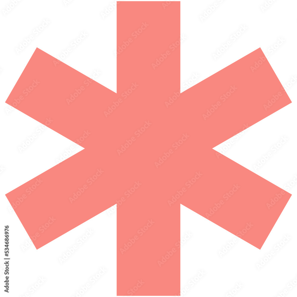 Fototapeta premium Star of Life Colored Vector Icon