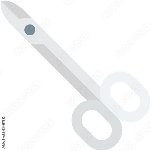 Scissor Colored Vector Icon
