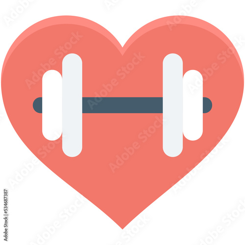 Fitness Colored Vector Icon
