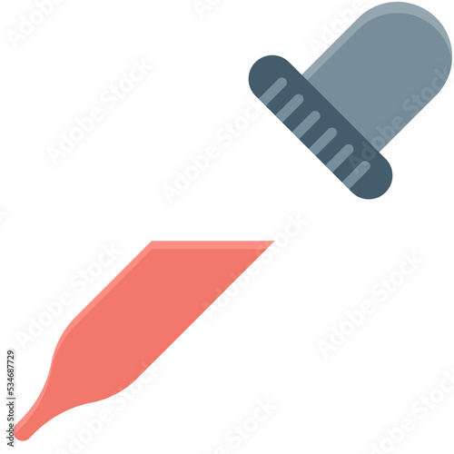 Dropper Colored Vector Icon