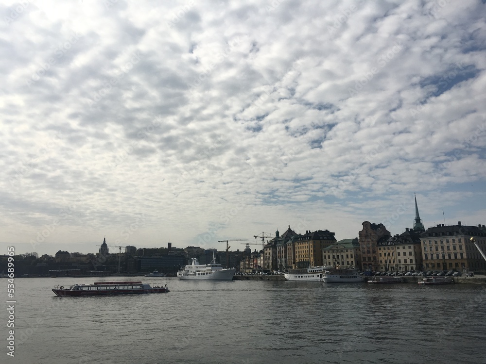 view of the river thames, Stockholm Sweden