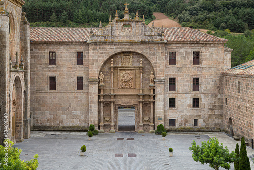 Obraz na płótnie Baroque Portal of the Monastery of San Millan de Yuso, La Rioja w salonie