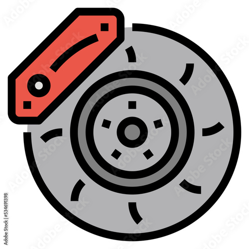 Brake Filled Outline icon