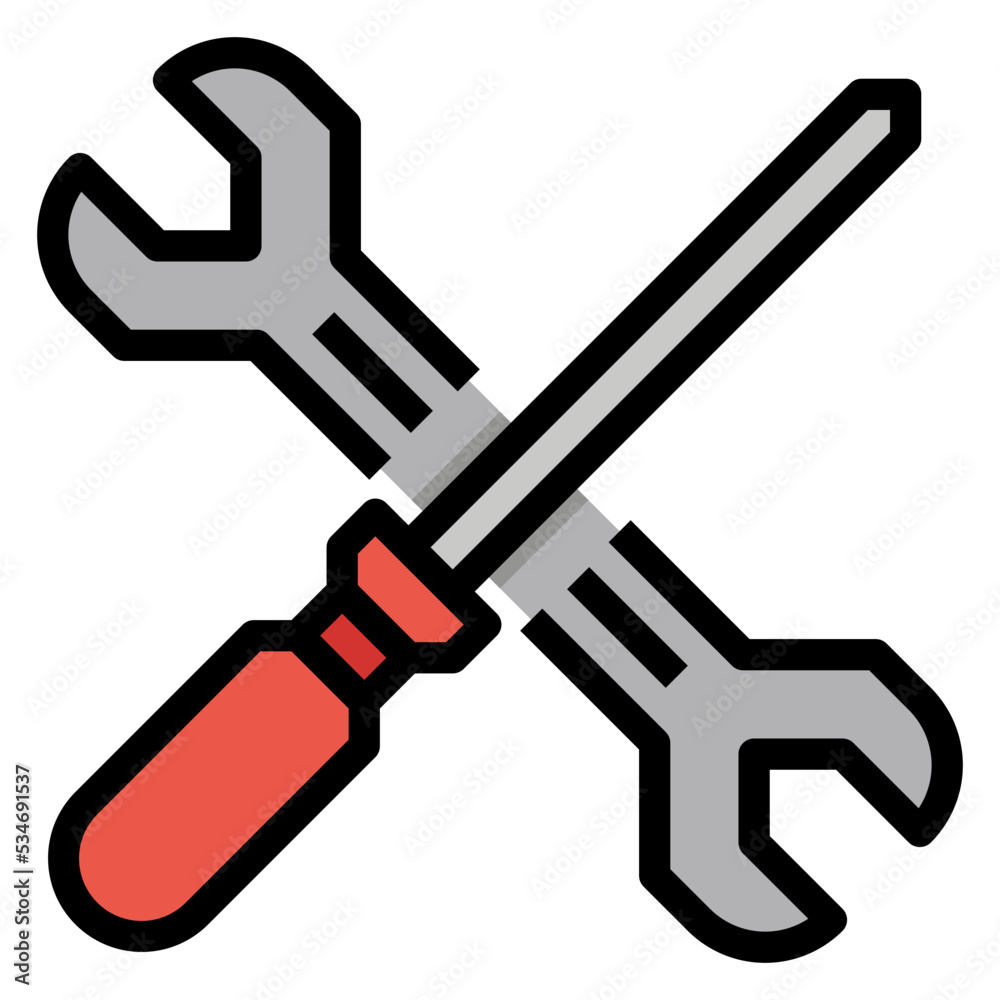 Tools Filled Outline icon Tools Filled Outline icon