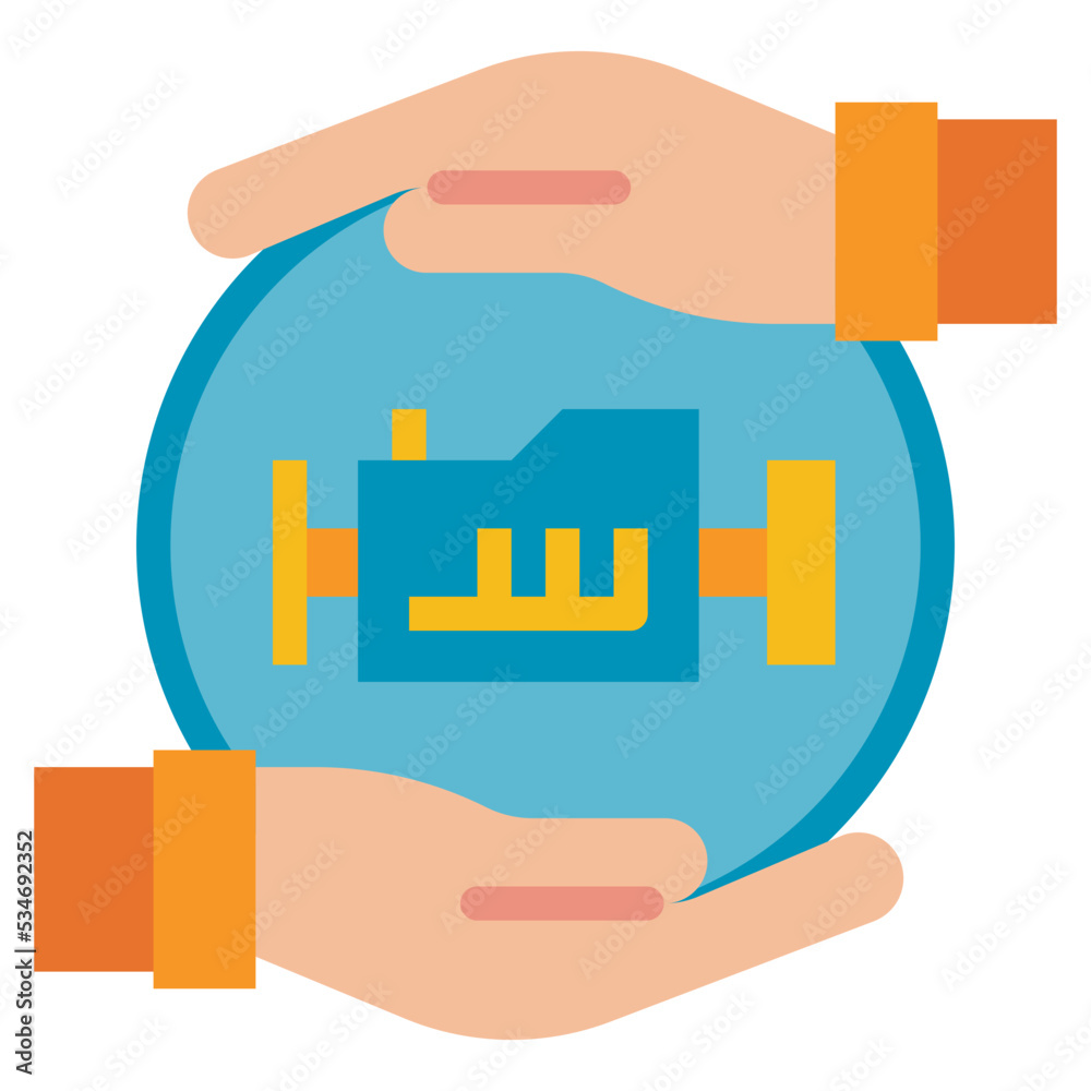Engine flat icon Engine flat icon