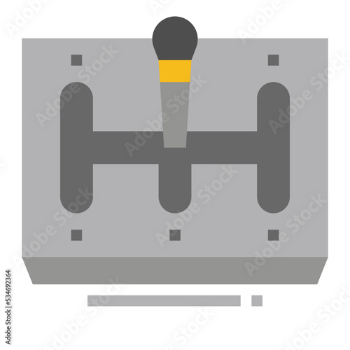 Gear flat icon