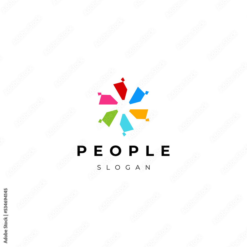 People team logo icon design People team logo icon design