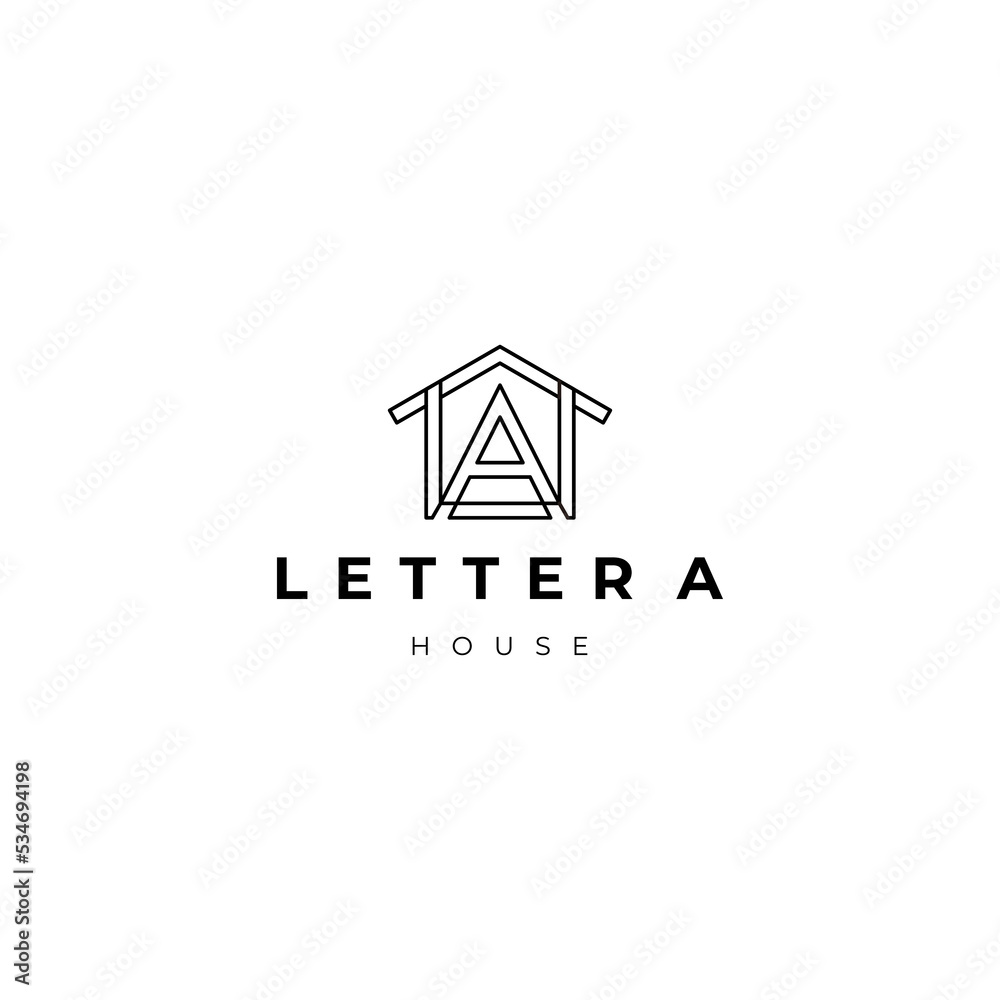 Letter a house logo icon design Letter a house logo icon design