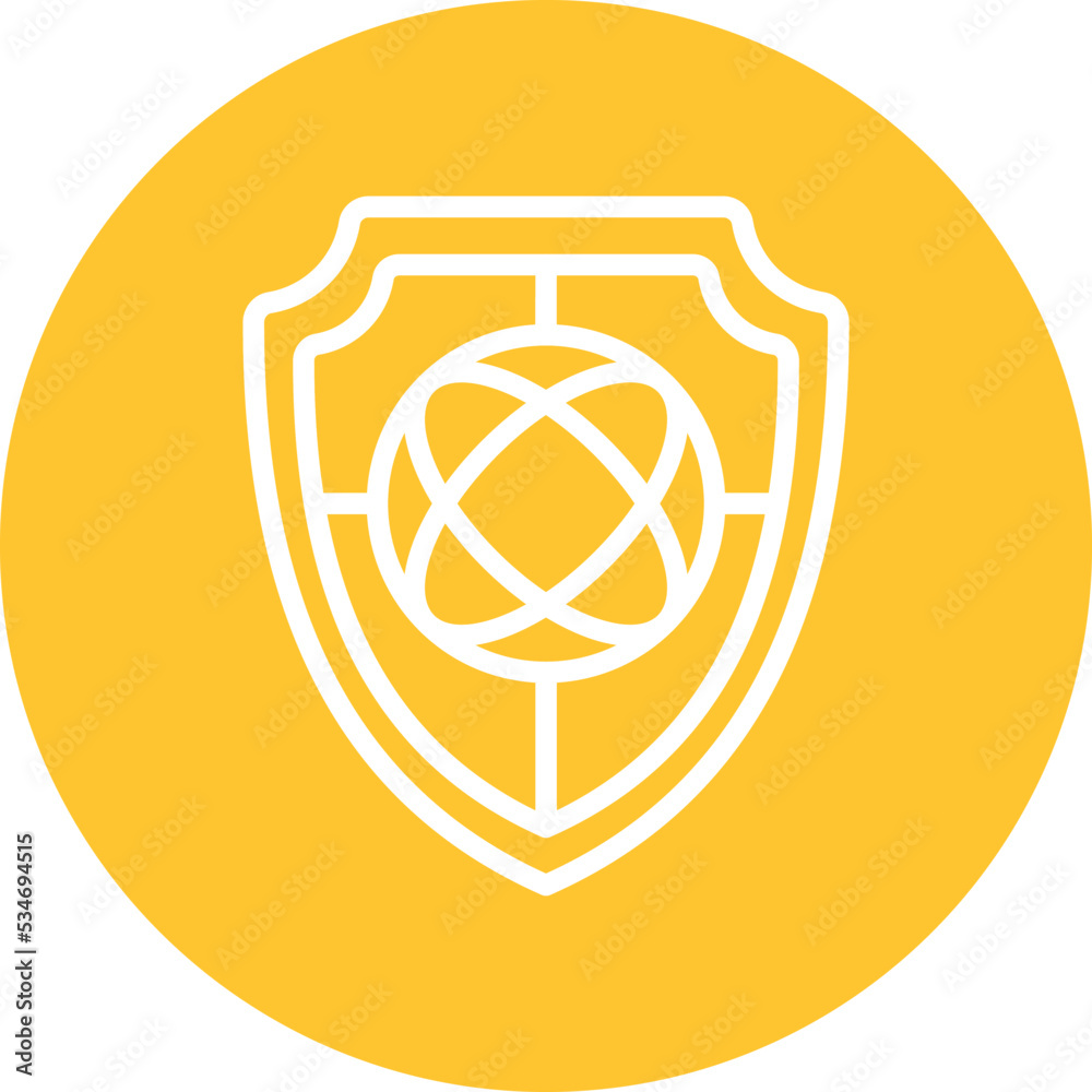 Global shield Vector Icon
Global shield Vector Icon