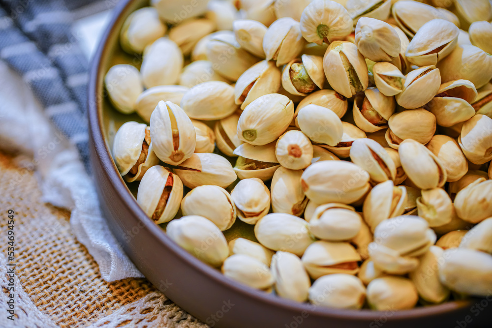 Table still life nut US pistachios Table still life nut US pistachios
