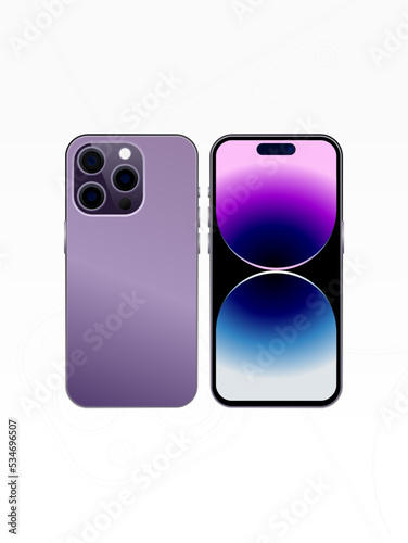 mockup iphone 14 vector