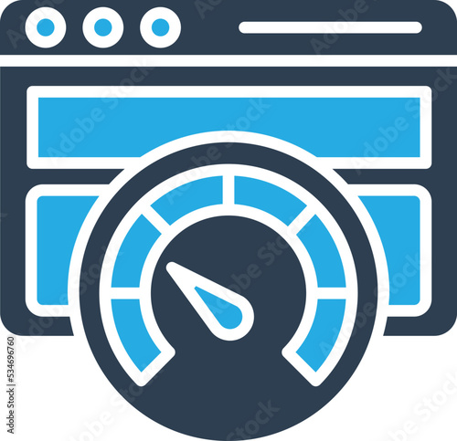 Browser speed test Vector Icon
