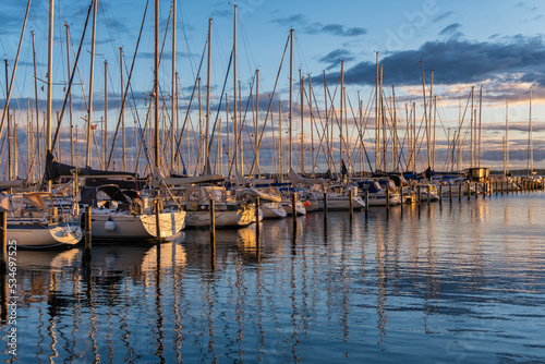 Marina for small boats in Sonderborg on Als in Southern Denmark close to Germany