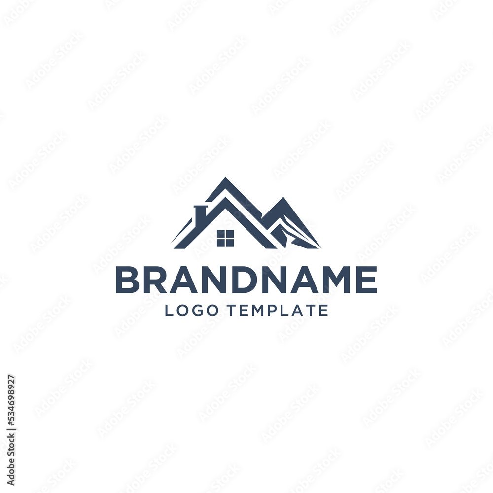 Mountain And House Logo Vector SImple modern Abstract Mountain And House Logo Vector SImple modern Abstract