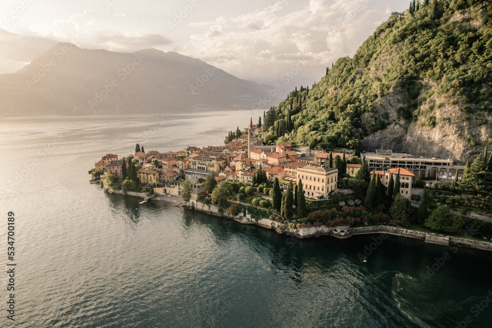 Fototapeta premium Como Lake Varenna - Lake Como Italy 