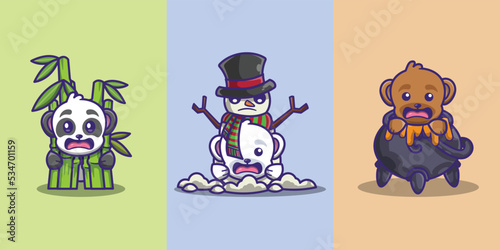 a collection of cute and adorable bear sets 