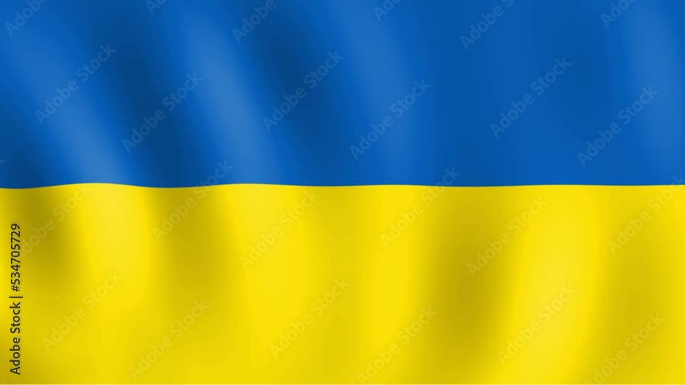 Animation of the UKRAINE flag. 4K Animation of the UKRAINE flag. 4K