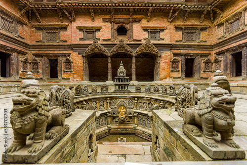 Patan, Nepal - Tusha Hiti bath in Patan Royal Palace, Durbar Square (III)
