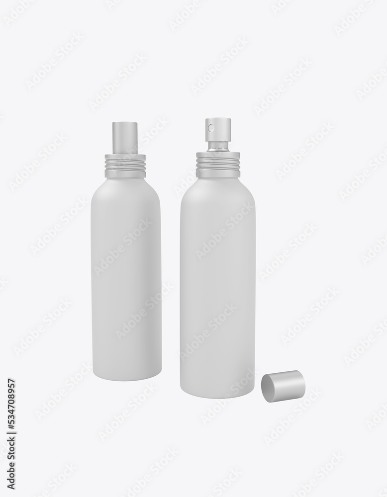 Spray Bottle Mockup. 3D render Spray Bottle Mockup. 3D render